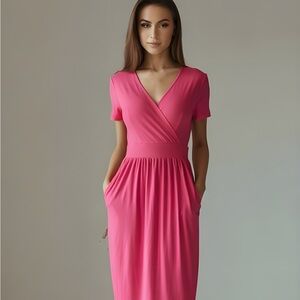 SHEIN Vivid Pink Mini Dress